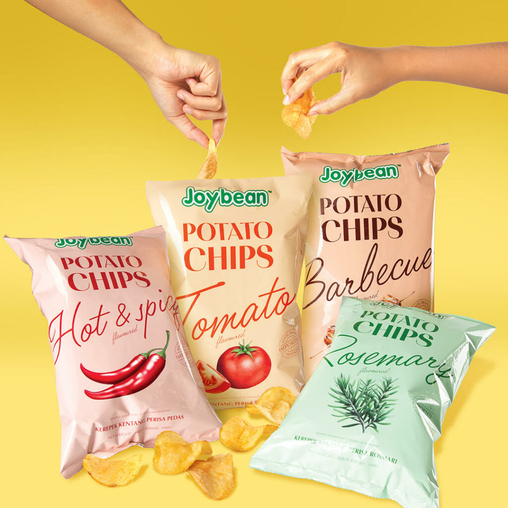 Joybean Malaysia Introduces Four New 100g Potato Chips Variants Perfectly Sized for Sharing! 