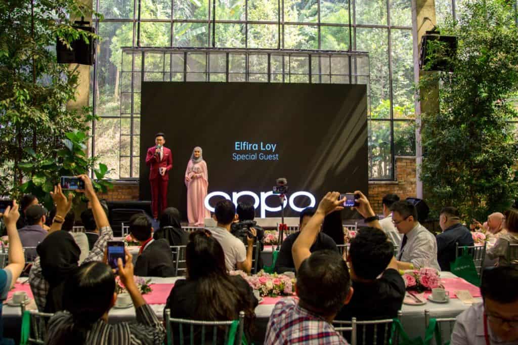 Special guest appearance by Elfira Loy at the official launch of the OPPO Reno Sunset Rose