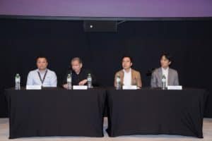 From Left - COO of MBO Cinemas, Cheah Chun Wai, CEO of MBO Cinemas, Lim Eng Hee, President of Samsung Malaysia, Joonsoo Kim, Samsung Malaysia Business Director - Copy