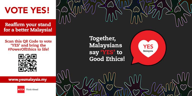 Read more about the article ACCA Melancarkan Kempen ‘YES Malaysia’ Selama Dua Bulan Untuk Memperjuangkan ‘The Power of Ethics’