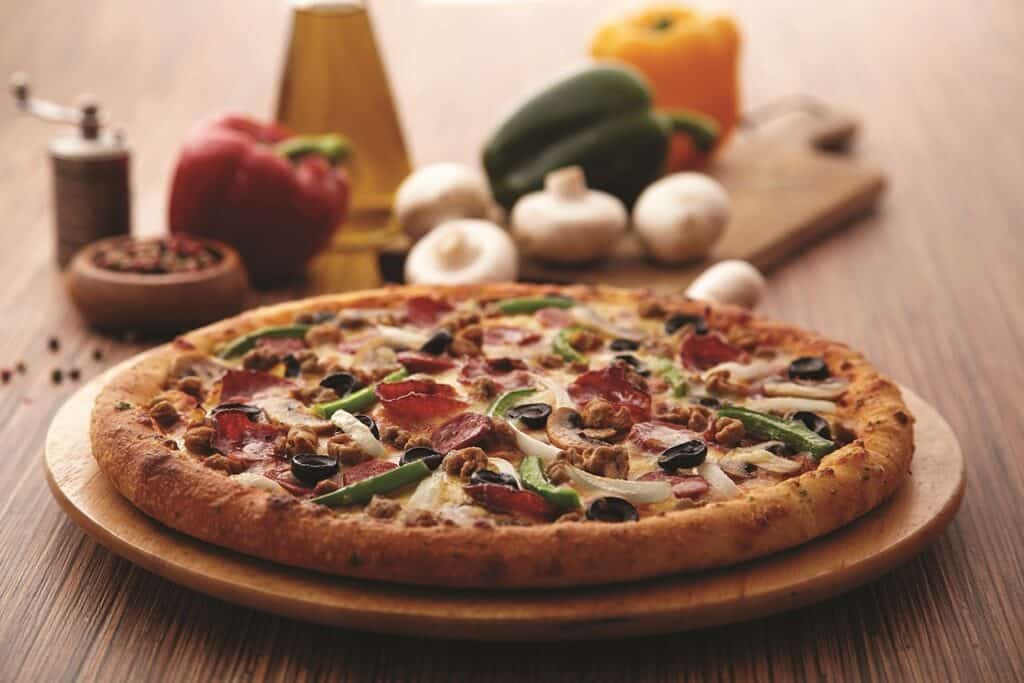Domino's Pizza offers its customers pizzas at a fantastic value to be enjoyed with family and friends. Get ready to indulge and enjoy your pizzas at 50% off.