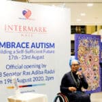Dewan Negara Senator YB Ras Adiba Radzi, delivering the keynote address at Embrace Autism 2020 at Intermark Mall