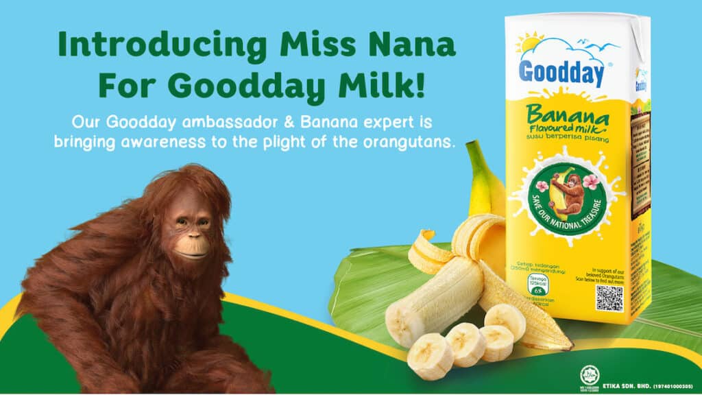 Goodday Milk to create awareness and educate Malaysians towards the preservation of Borneon orangutans