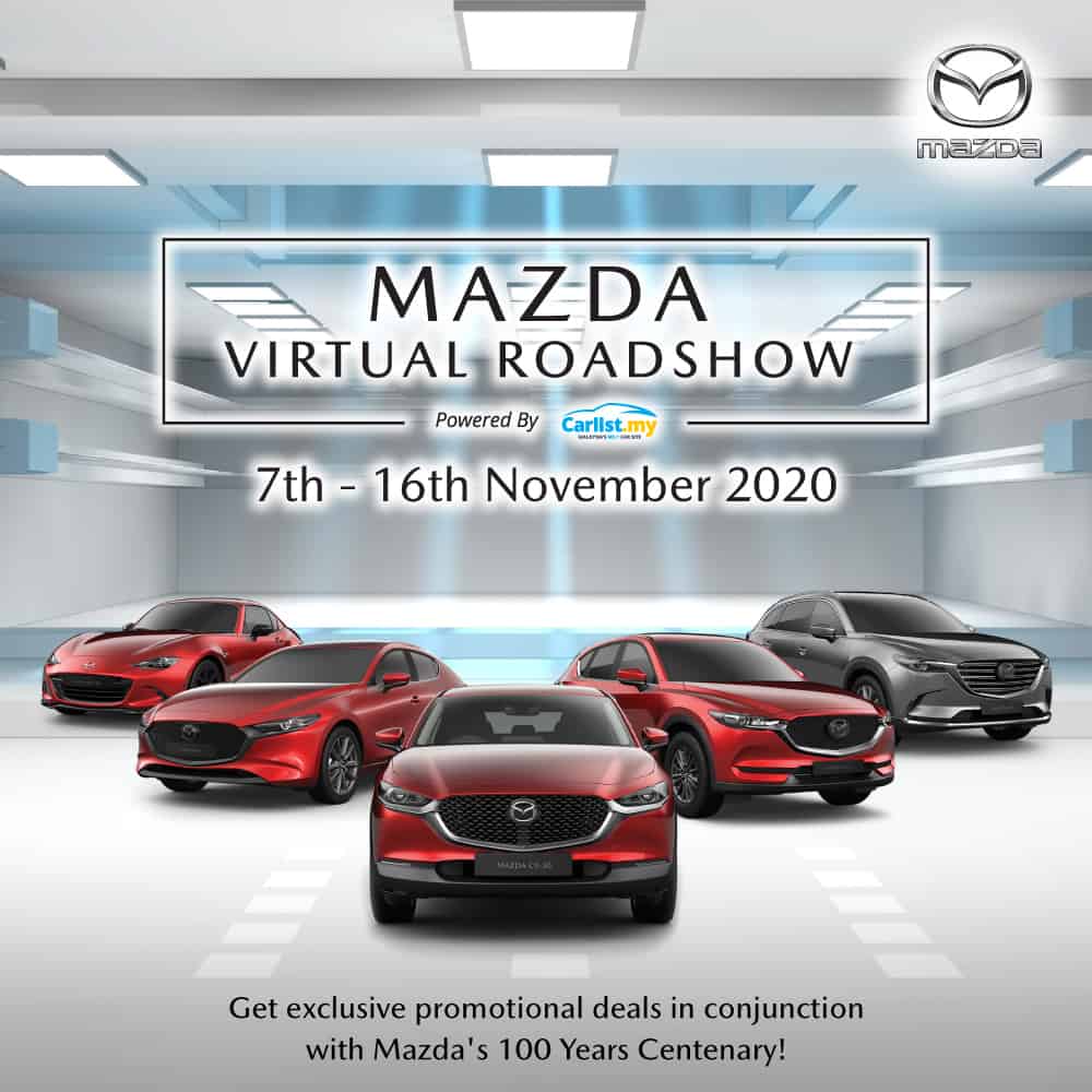 Jerayawara Digital Mazda 2020 (Mazda Virtual Roadshow 2020) yang dibawakan oleh Carlist.my