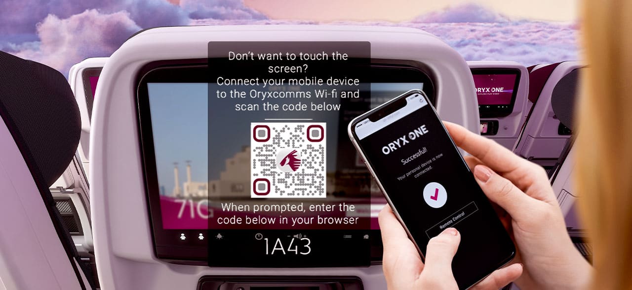 Read more about the article Qatar Airways to Become the First Global Airline to Offer Passengers 100% Touch-Free ‘Zero-Touch’ In-flight Entertainment Technology