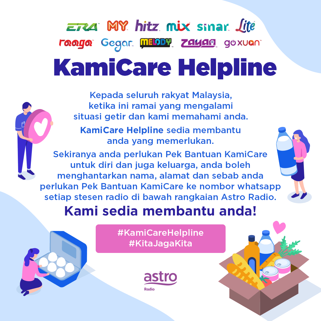 Read more about the article Astro Radio Mengaktifkan ‘Kami Care Helpline’ Untuk Membantu Rakyat Malaysia