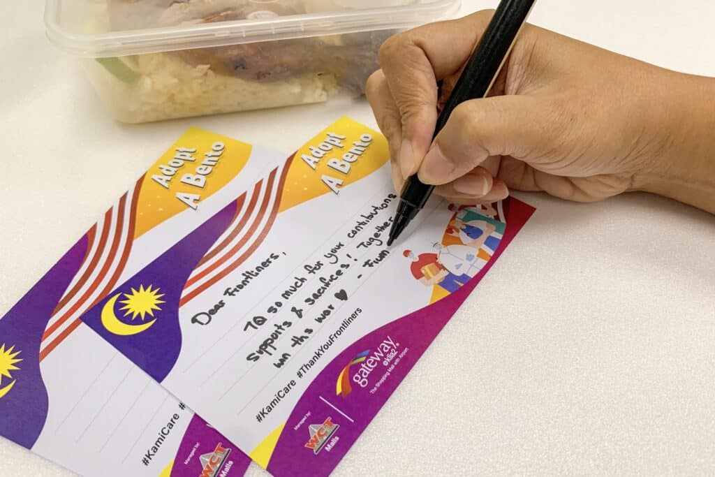gateway@klia2 Invites Shoppers To ‘Adopt A Bento’ And Dedicate Your Messages Of Support To The Frontliners