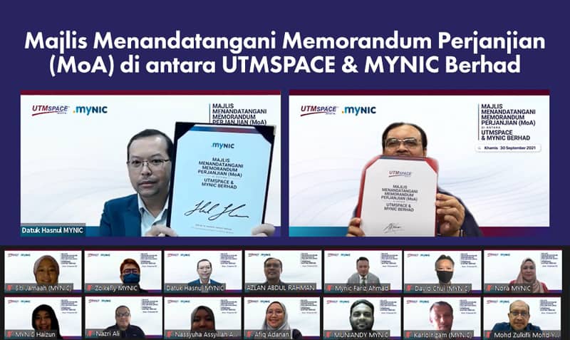 Memorandum Perjanjian (Moa) Mynic Berhad Dan Utmspace Membantu Pengupayaan Digital Di Kalangan Usahawan