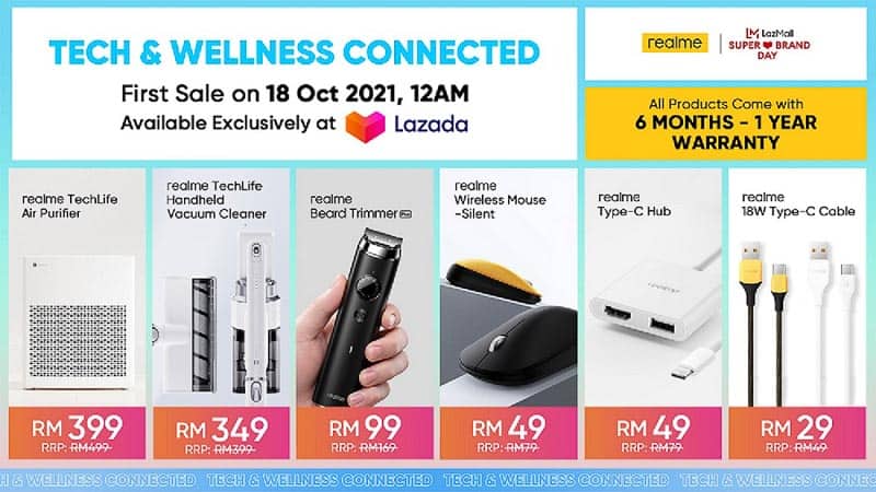 Stay Tech and Wellness Connected With The Latest Additions of The Realme AIoT Family