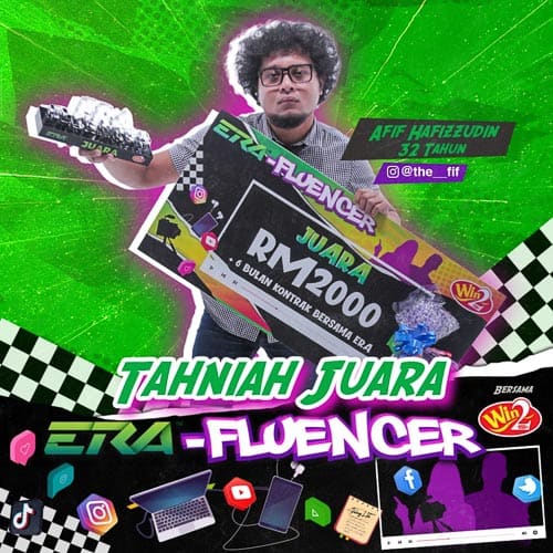 You are currently viewing ‘ERA-fluencer’, Pertandingan Bakat Digital, Mengumumkan Juara
