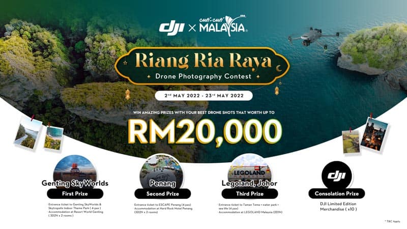 Join the Riang Ria Raya Drone Photography Contest Partnering With Tourism Malaysia And Win Amazing Prizes Worth Up To RM20,000