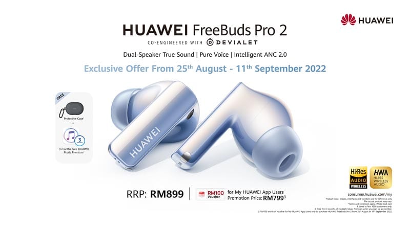 HUAWEI FreeBuds Pro 2 Available in Malaysia for RM899