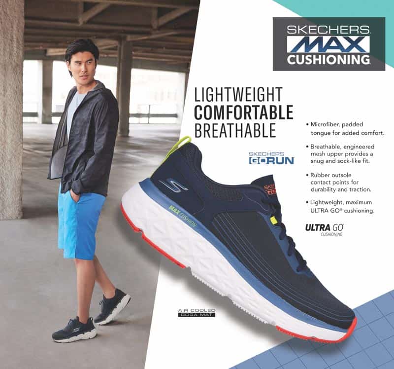 Step up with Skechers’ Latest Max Cushioning Range, designed for ...