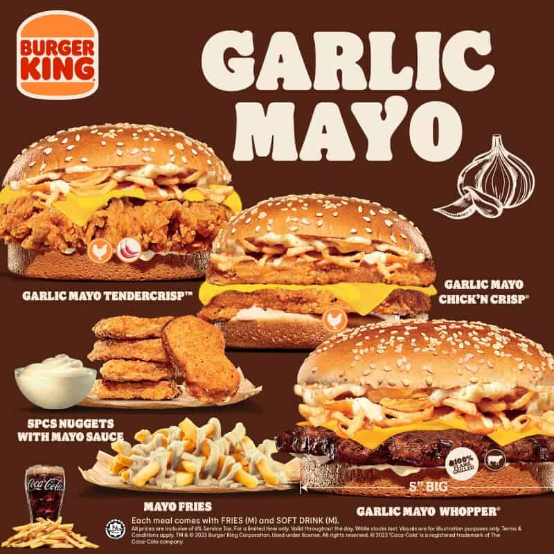 New Month, New Flavours: Introducing the Newest Member of the Burger King® Court — The Garlic Mayo Burger
