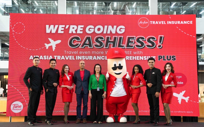 Tune Protect dan AirAsia mengumumkan pelan insurans perjalanan dipertingkat AirAsia Comprehensive Travel PLUS dengan perkhidmatan masuk hospital tanpa tunai