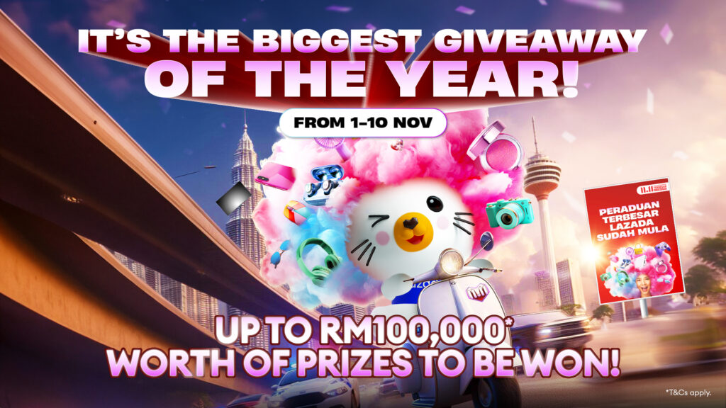 1 BILLION LAZCOINS UP FOR GRABS DURING
LAZADA’S 11.11 BIGGEST SALE OF THE YEAR
