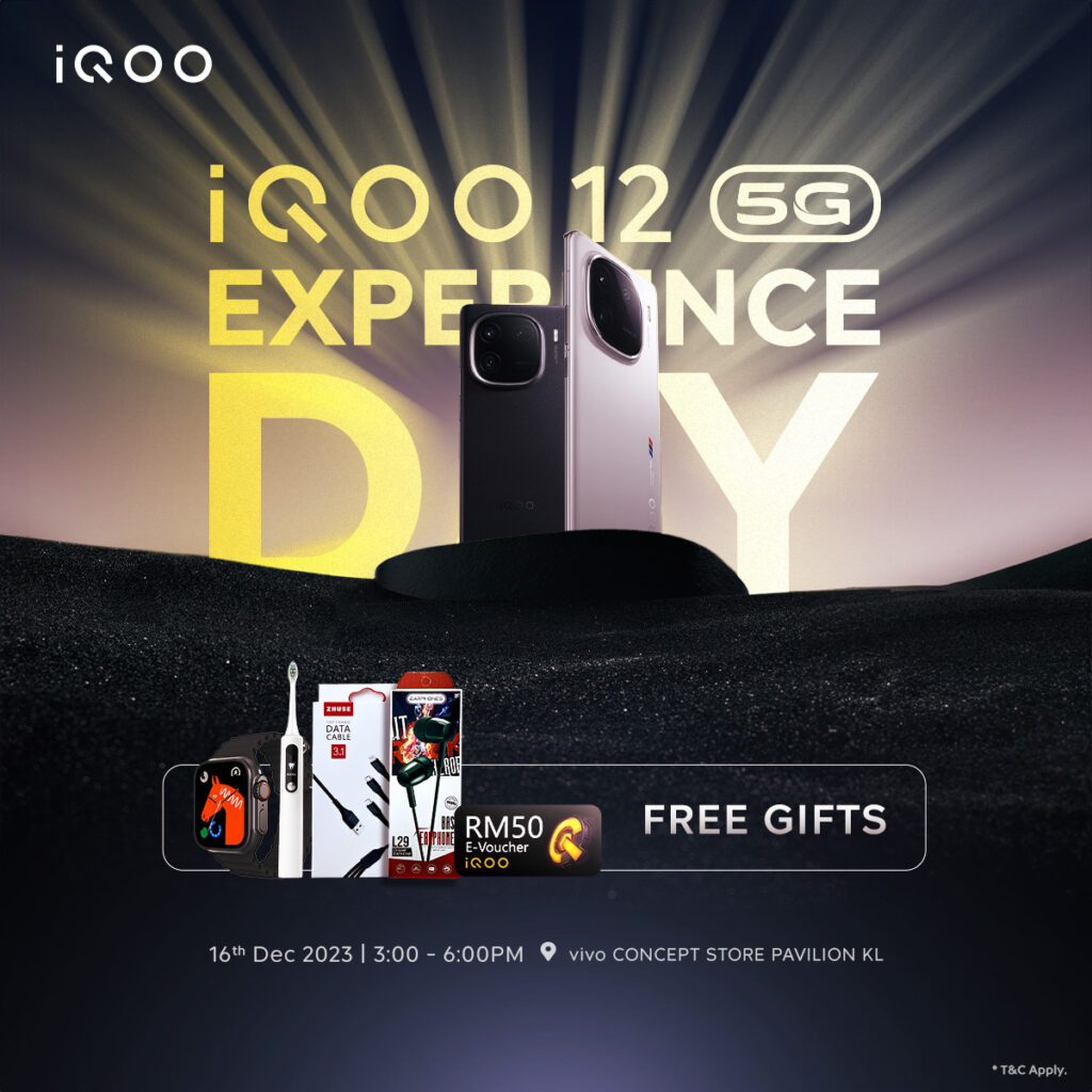 EXPERIENCE THE FUTURE OF GAMING WITH IQOO 12 FEATURING THE FIRST SNAPDRAGON 8 GEN 3 IN MALAYSIA