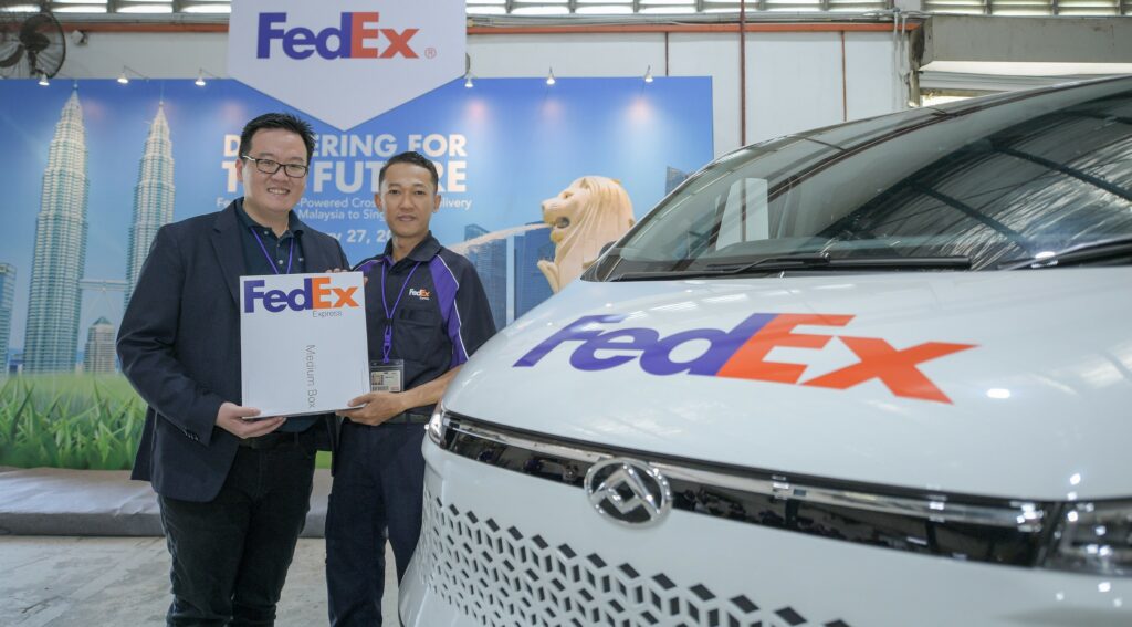 FedEx Syarikat Pertama Pelopori Percubaan PenghantaranKenderaan Elektrik Rentas Sempadan dari Malaysia ke Singapura