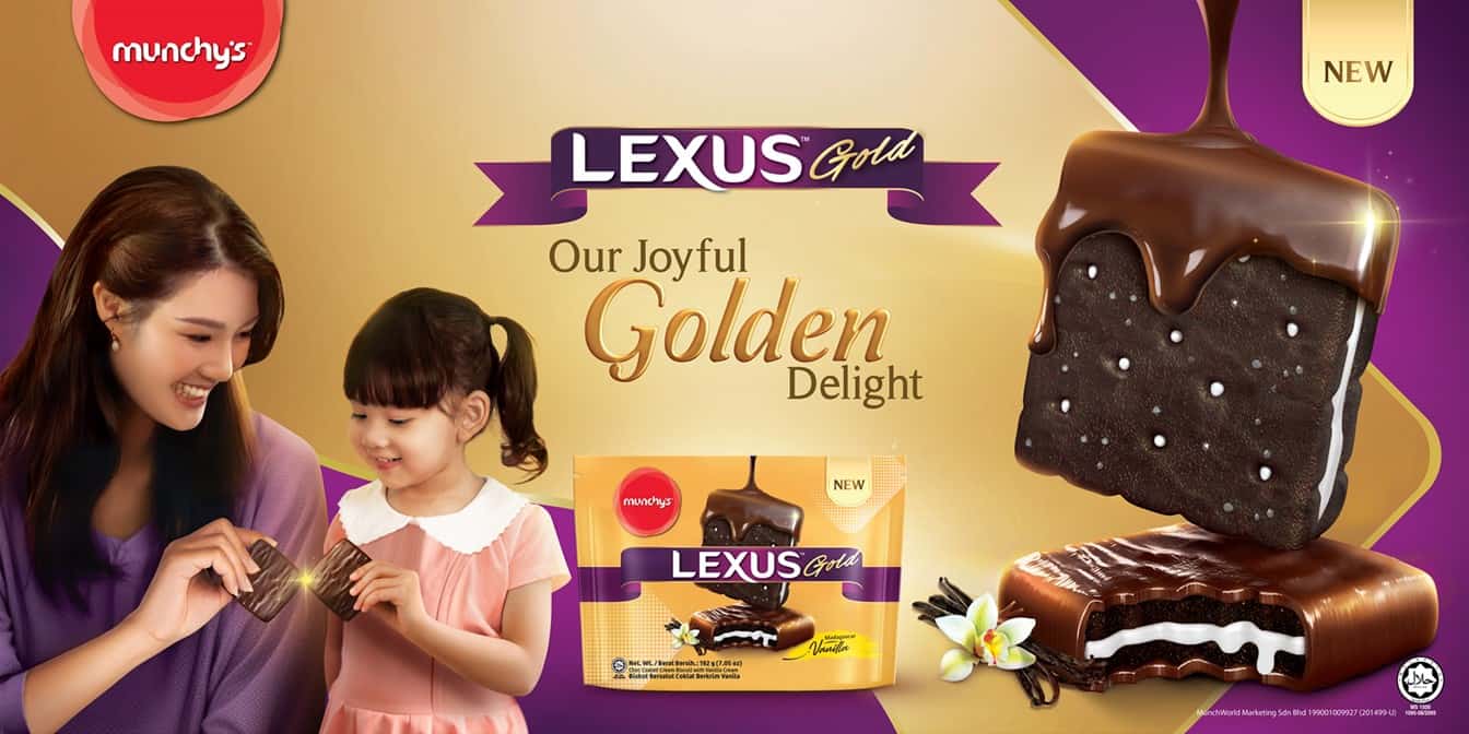 Introducing Munchy's LEXUS Gold: A Joyful Golden Delight in Every Bite