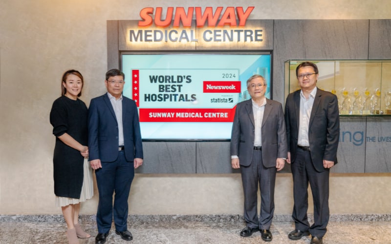 Pusat Perubatan Sunway, Bandar Sunway tersenarai dalam ranking Hospital Terbaik Dunia Newsweek