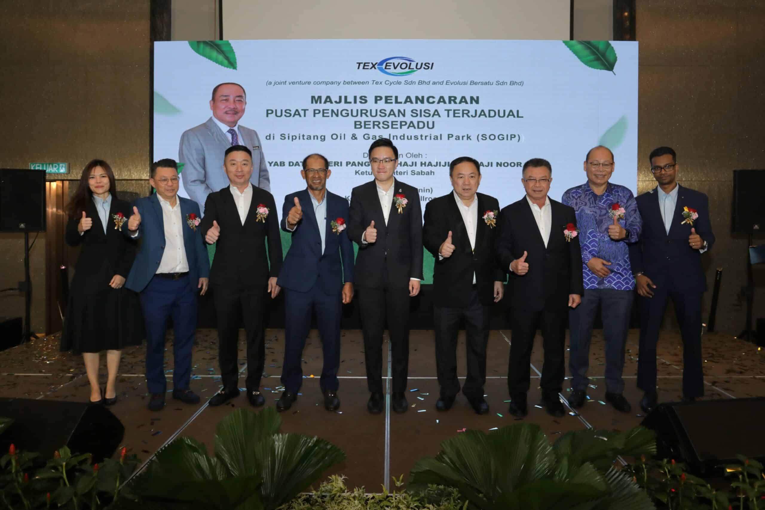 Kerjasama Tex Cycle dan Evolusi Bersatu Lancar Kemudahan Pengurusan Sisa Berjadual Bersepadu Pertama di Sabah