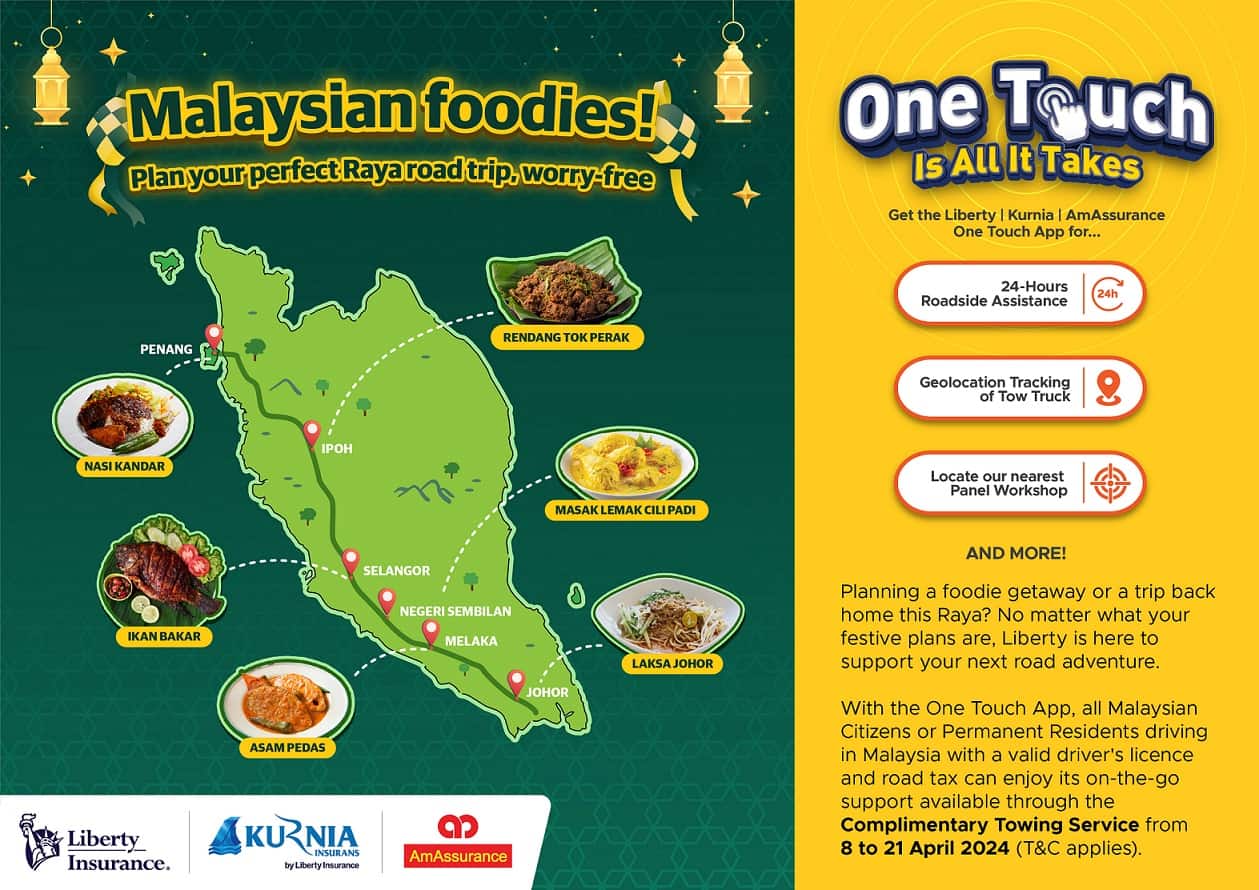 Malaysian foodies! Plan your perfect Raya road trip, worry-free