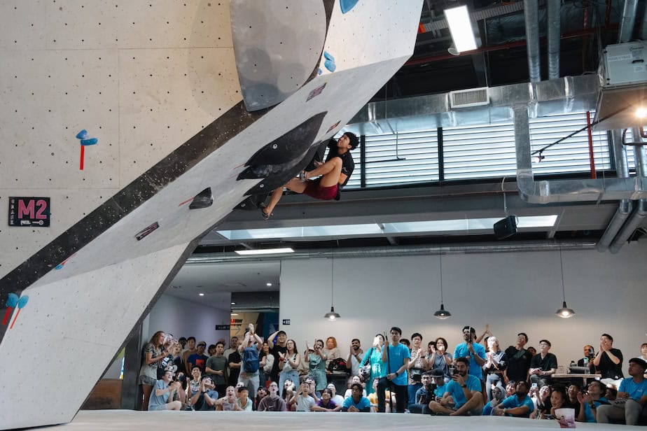 Regional talent shines as World Cup climber Auswin Aueareechit takes home bragging rights at CRANK Boulder 2024 Malaysia’s biggest boulder competition.