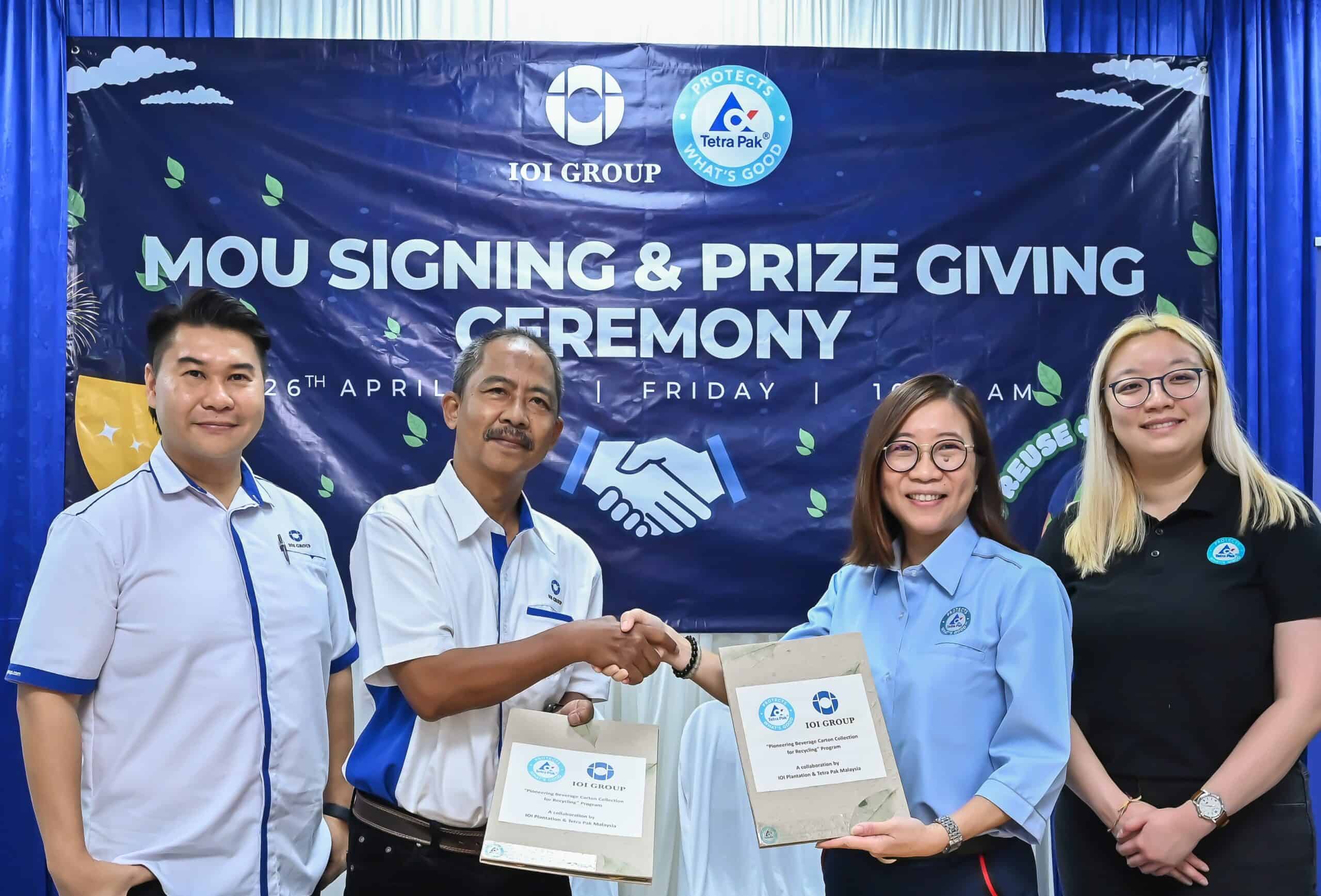 Tetra Pak Inks MoU with IOI to Collect and Recycle Used Beverage Cartons in Malaysia