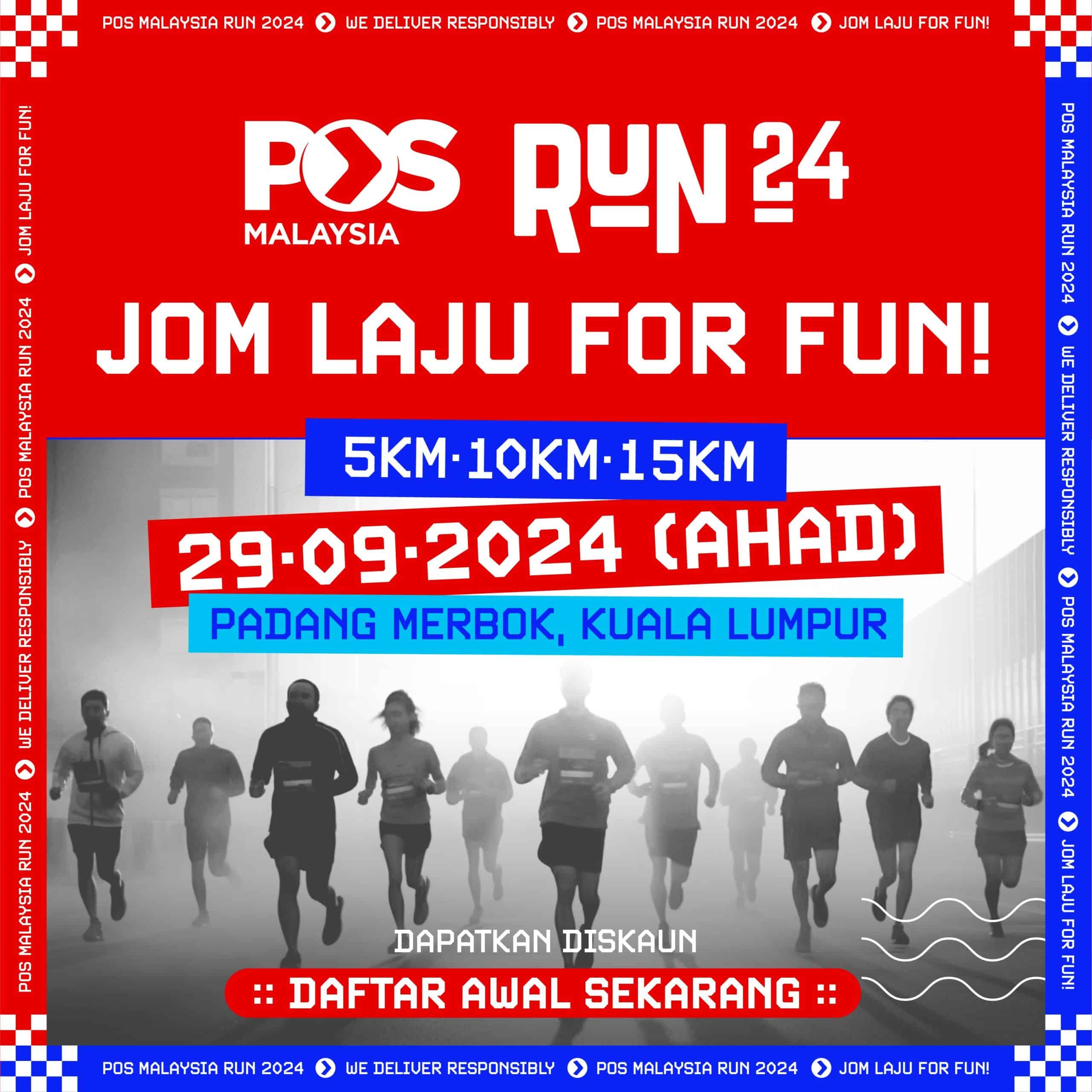 Pos Malaysia Menyampaikan Keterujaan dengan Memperkenalkan Larian Komuniti 'Jom Laju For Fun!'