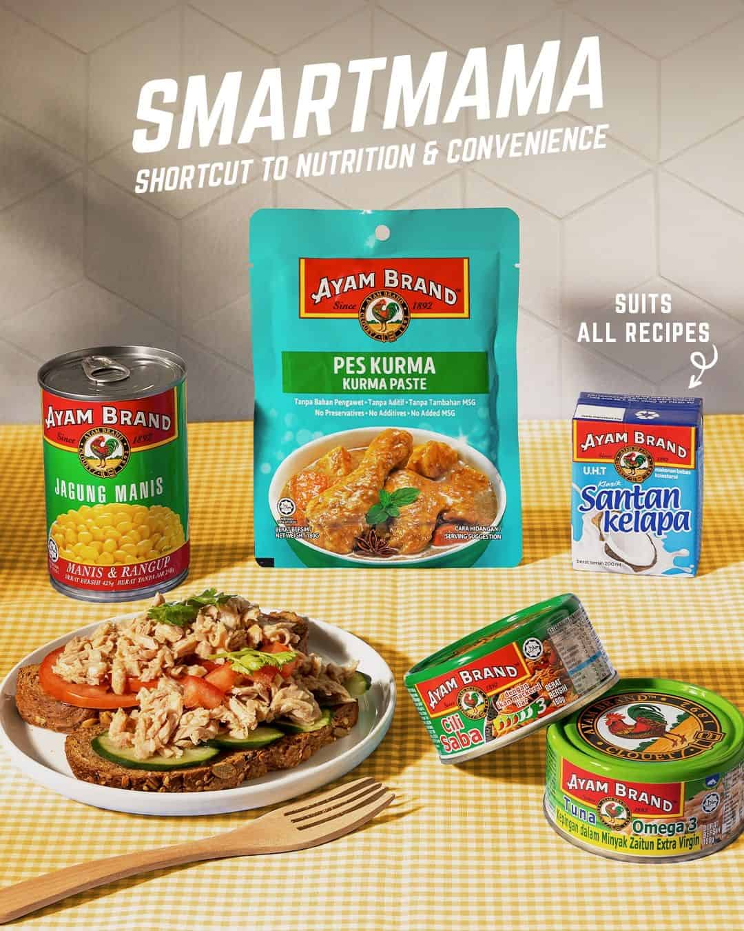Nikmati Nilai SeTin Bagi Seisi Keluarga Bersama Sardin & Mackerel Ayam Brand™ Yang Kaya Dengan Omega-3