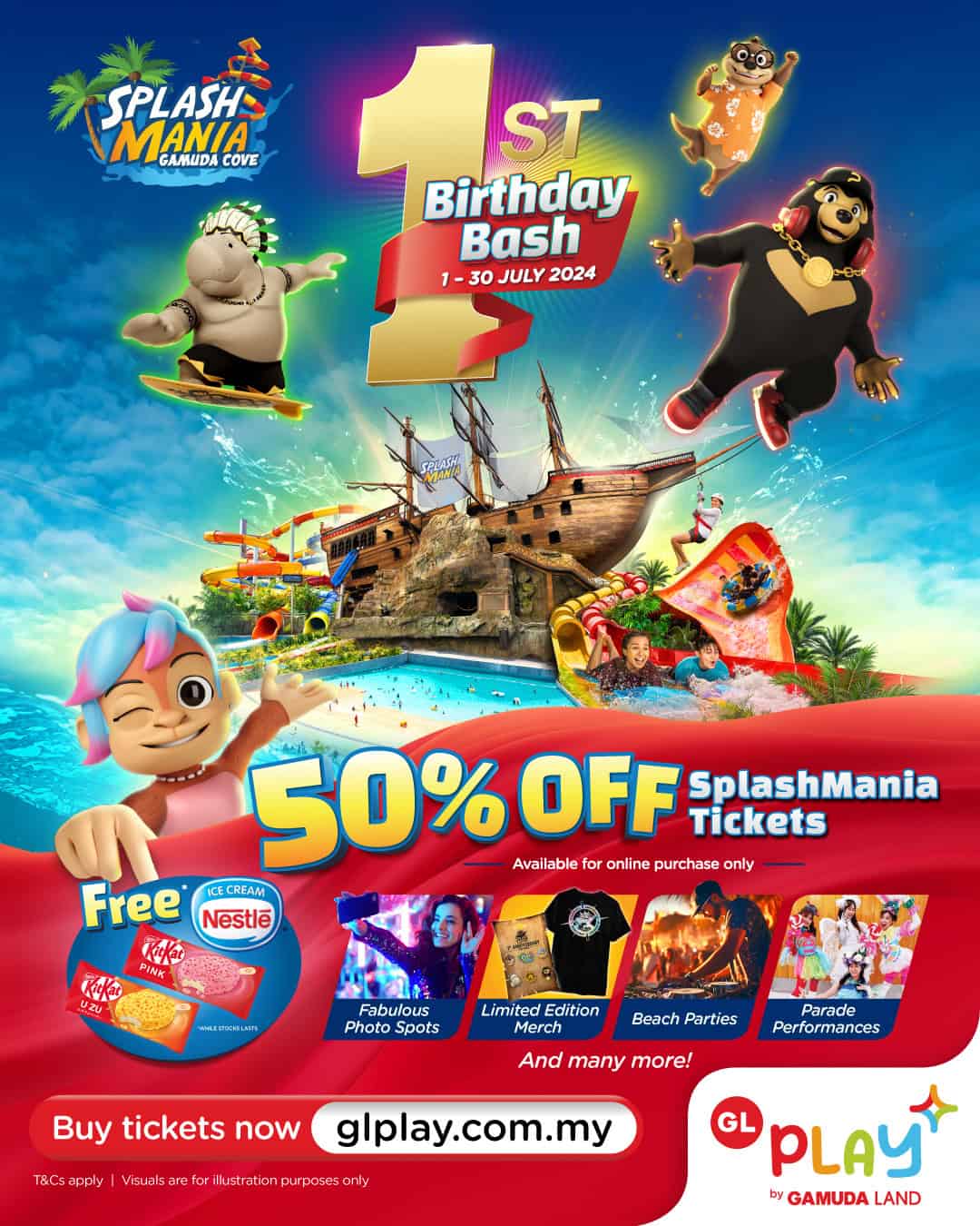 SplashMania Waterpark Welcomes Its 1st Anniversary with A Birthday Bash!