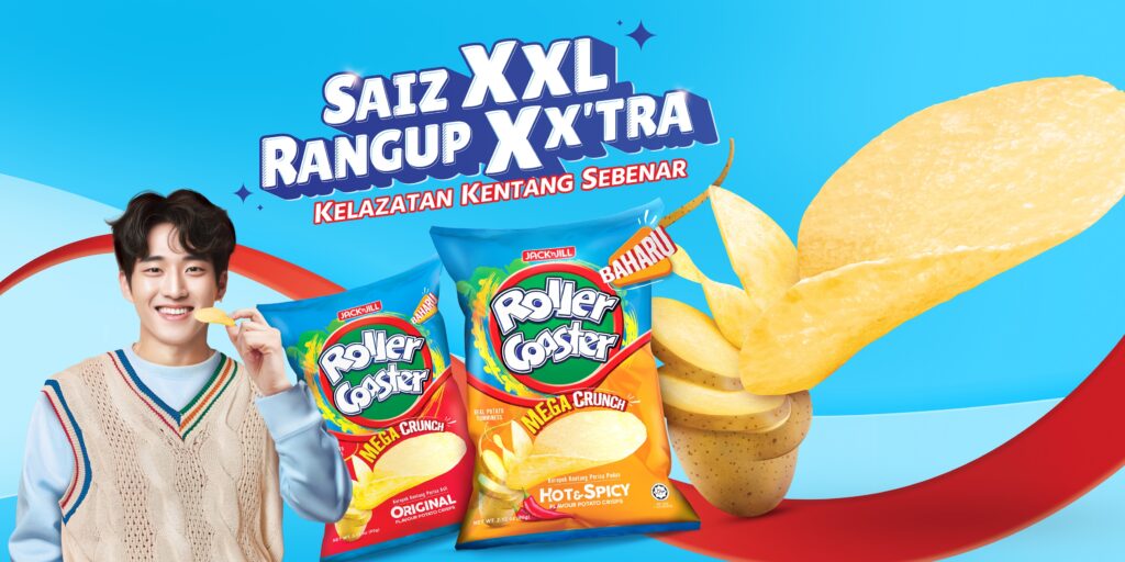 Kekalkan Keseronokan bersama Jack 'n Jill Roller Coaster Mega Crunch BAHARU!