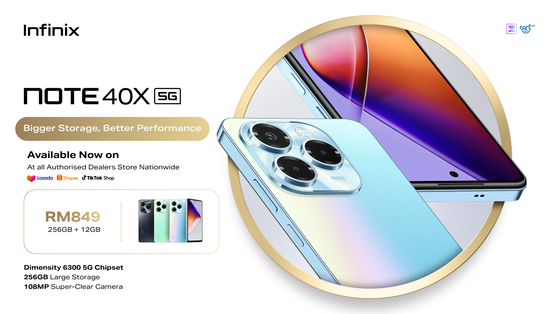 Infinix Introduces The New NOTE 40X 5G in Malaysia 