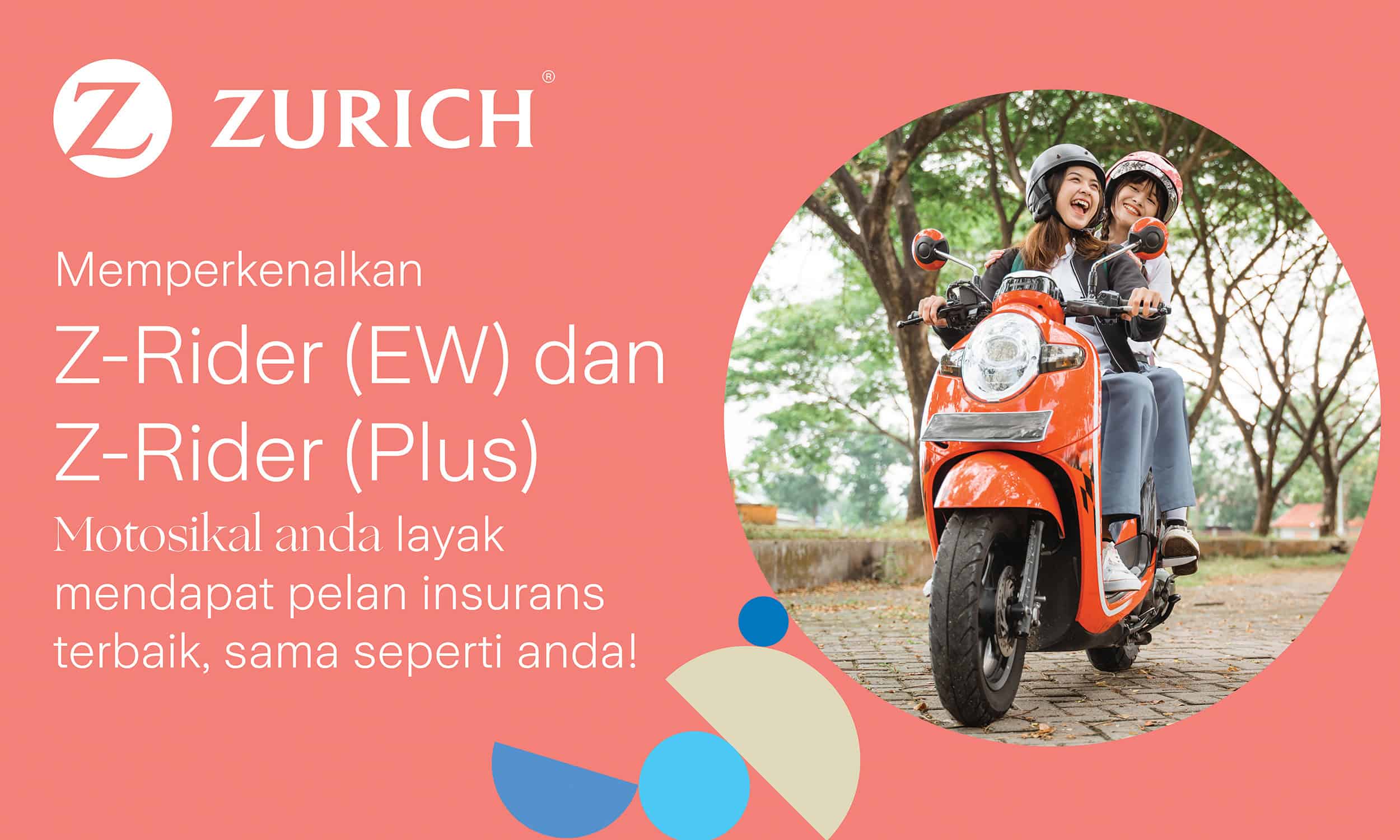 Zurich General Insurance Melancarkan Pelan Insurans Motosikal Pertama di Pasaran dengan Jaminan Lanjutan Percuma