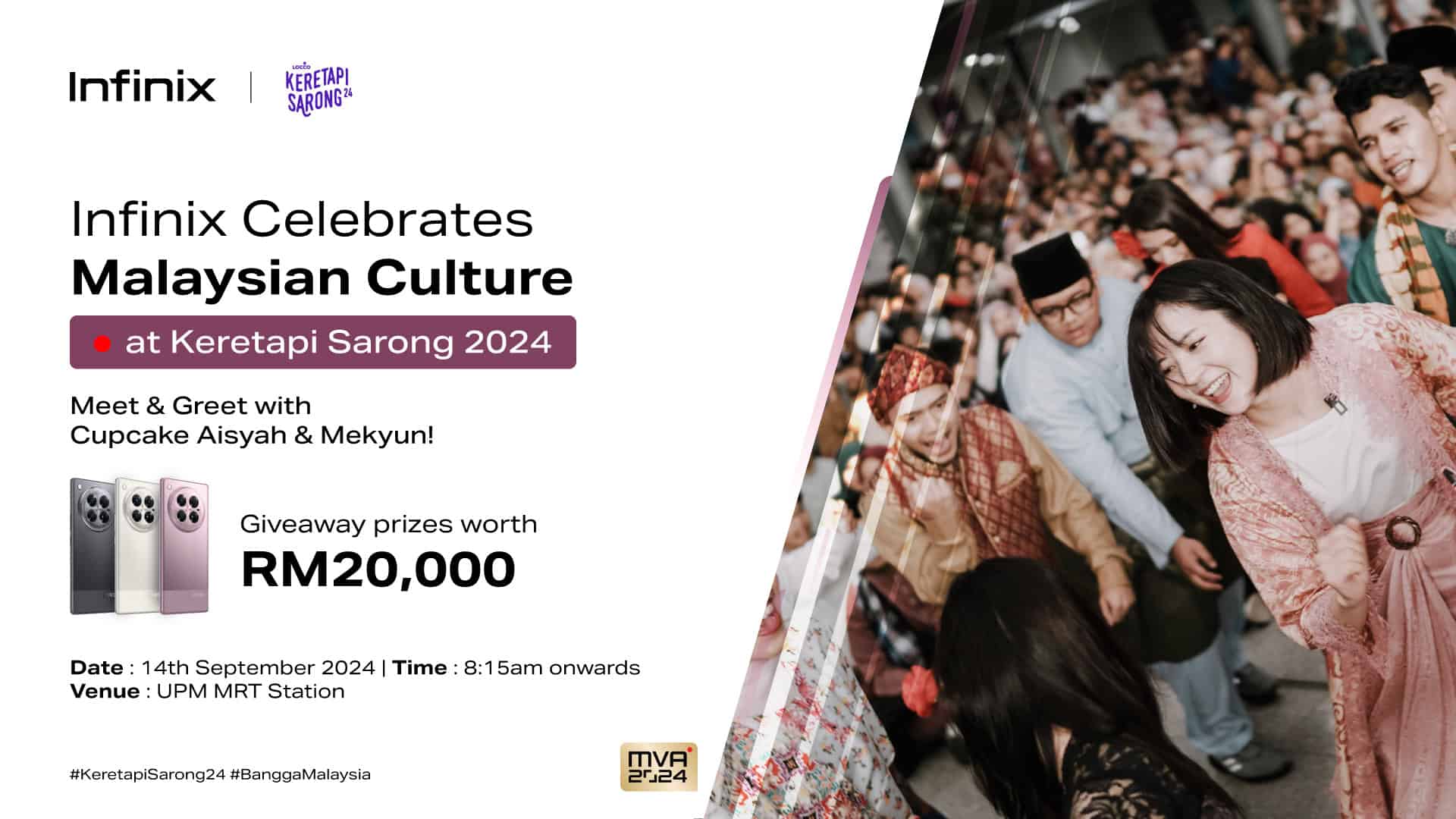 Infinix Joins Keretapi Sarong 2024 to Celebrate Malaysia Day