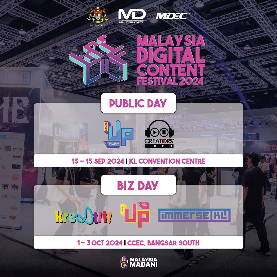 Malaysia Digital Content Festival 2024 Announced: Celebrating The Best Of Malaysia's Digital Content Scene