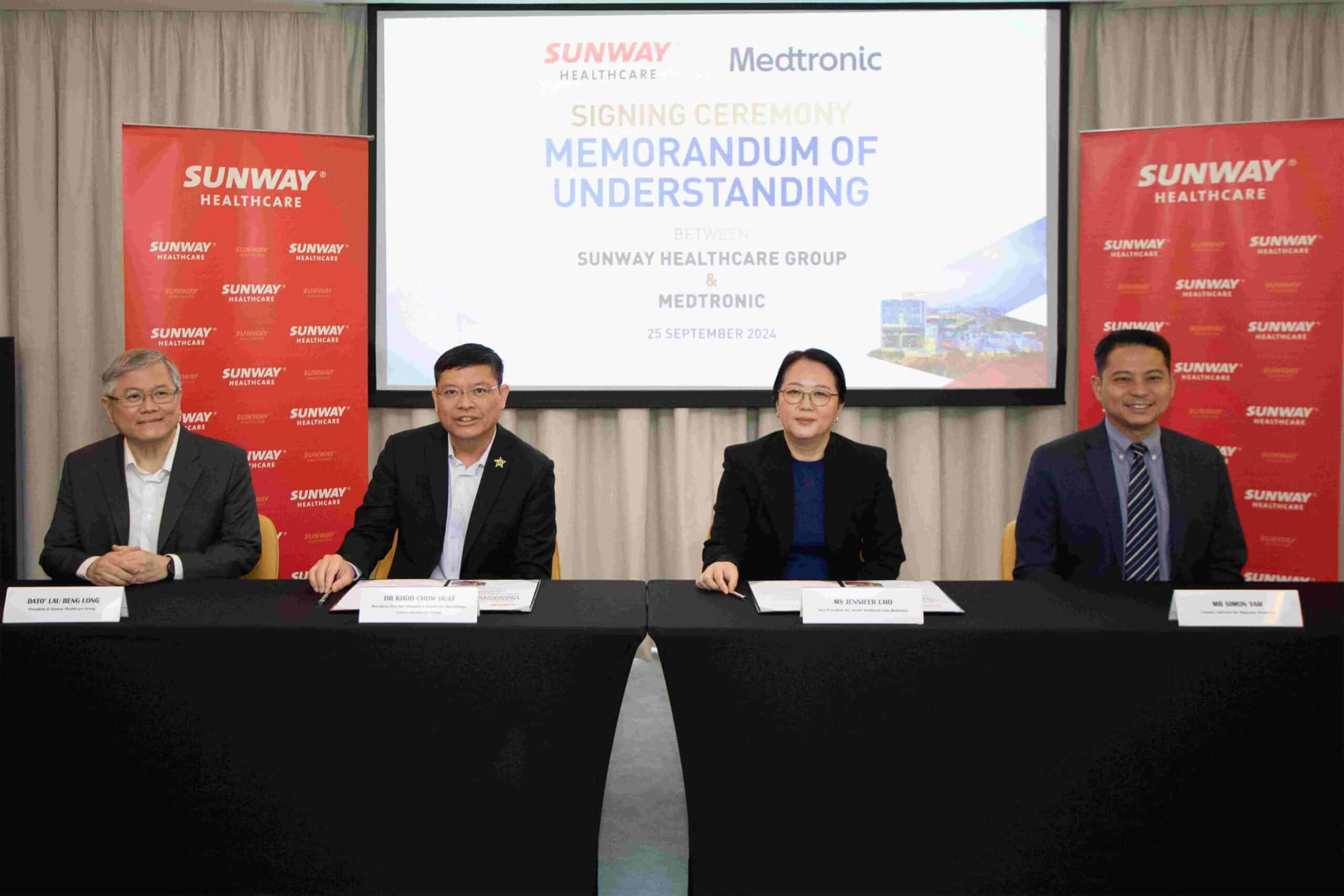 Sunway Healthcare and Medtronic Forge Strategic Partnership to Enchance Centres of Excellence