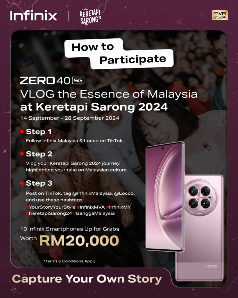 Infinix Joins Keretapi Sarong 2024 to Celebrate Malaysia Day