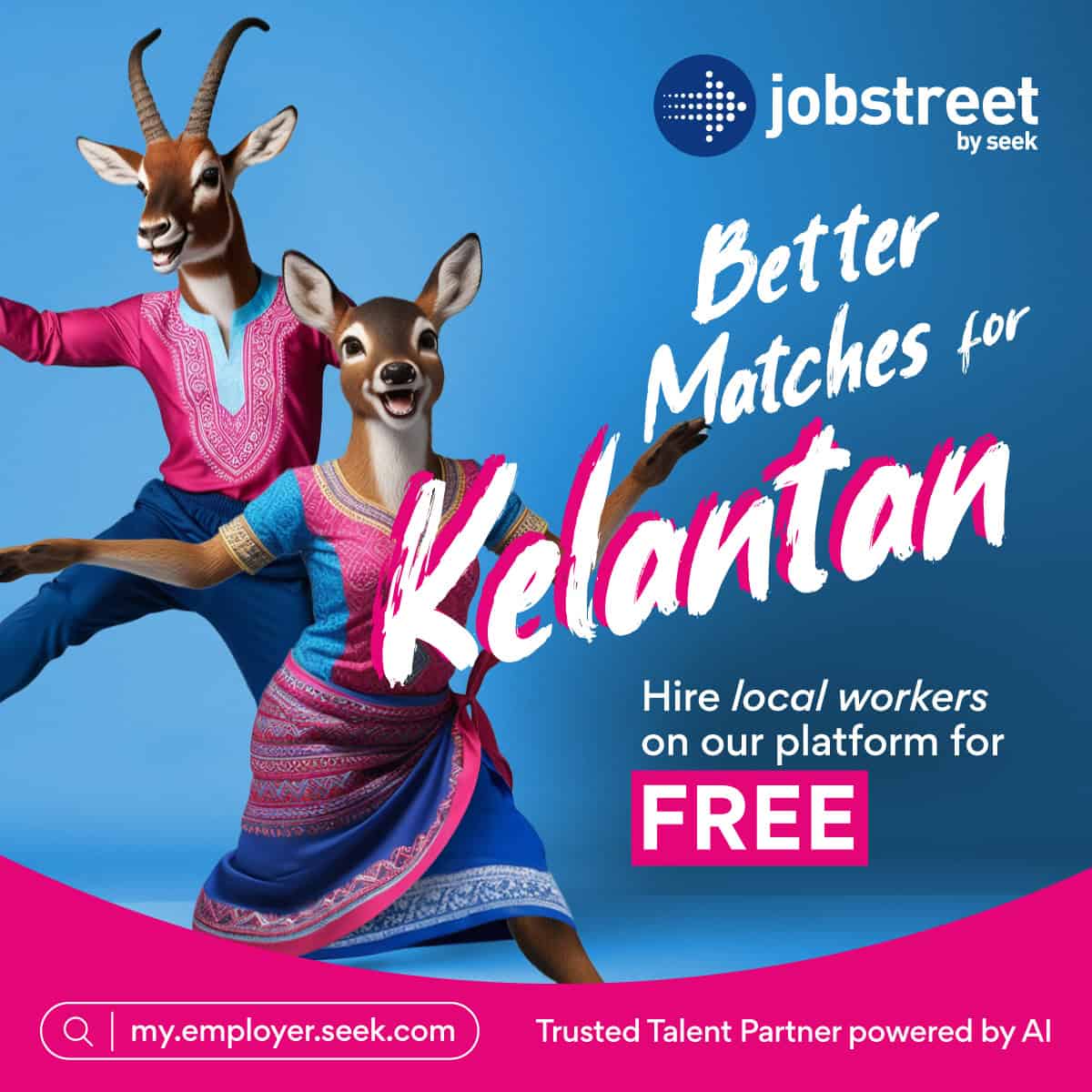 Jobstreet by SEEK Expands Free Job Ads Initiative to Perlis, Terengganu, and Kelantan, Leveraging AI for Better Job Matches