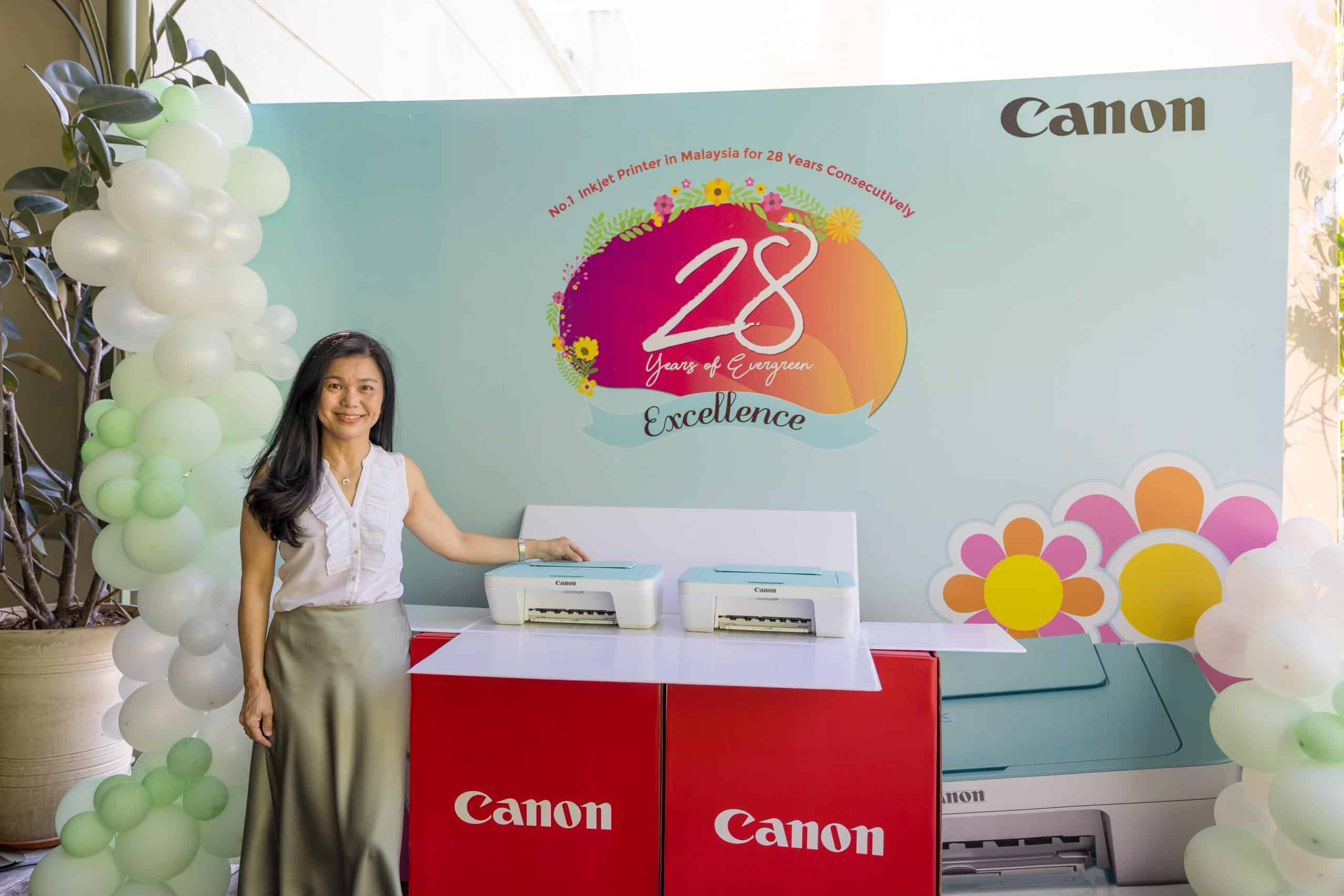 Canon Malaysia Meraikan “28 Tahun Kecemerlangan Berterusan” dengan Pelancaran Pencetak Siri E Hijau Putih Baharu