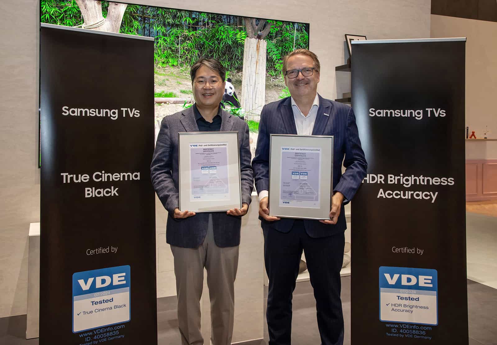 Samsung 2024 Neo QLED and QLED TVs Receive Picture Quality Excellence Certifications From VDE