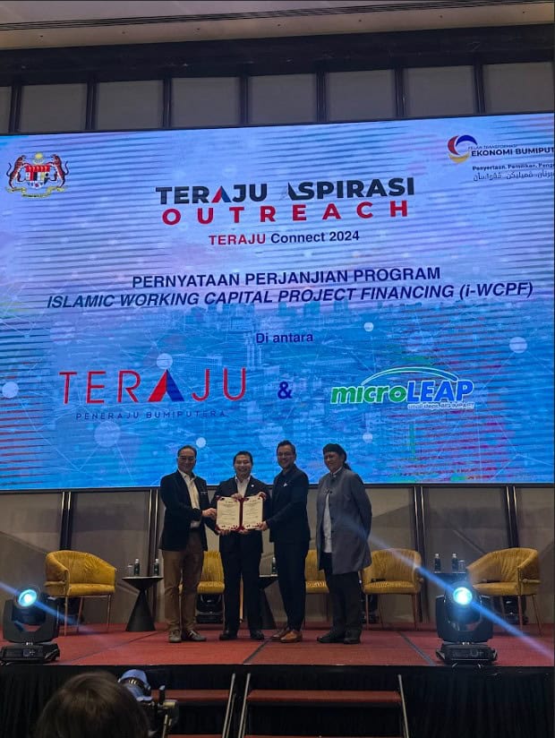 TERAJU Anugerahkan Bahagian Terbesar daripada Dana RM100 Juta kepada microLEAP untuk Memacu Ekonomi Bumiputera Melalui Program Pembiayaan Projek Modal Kerja Islam (i-WCPF)