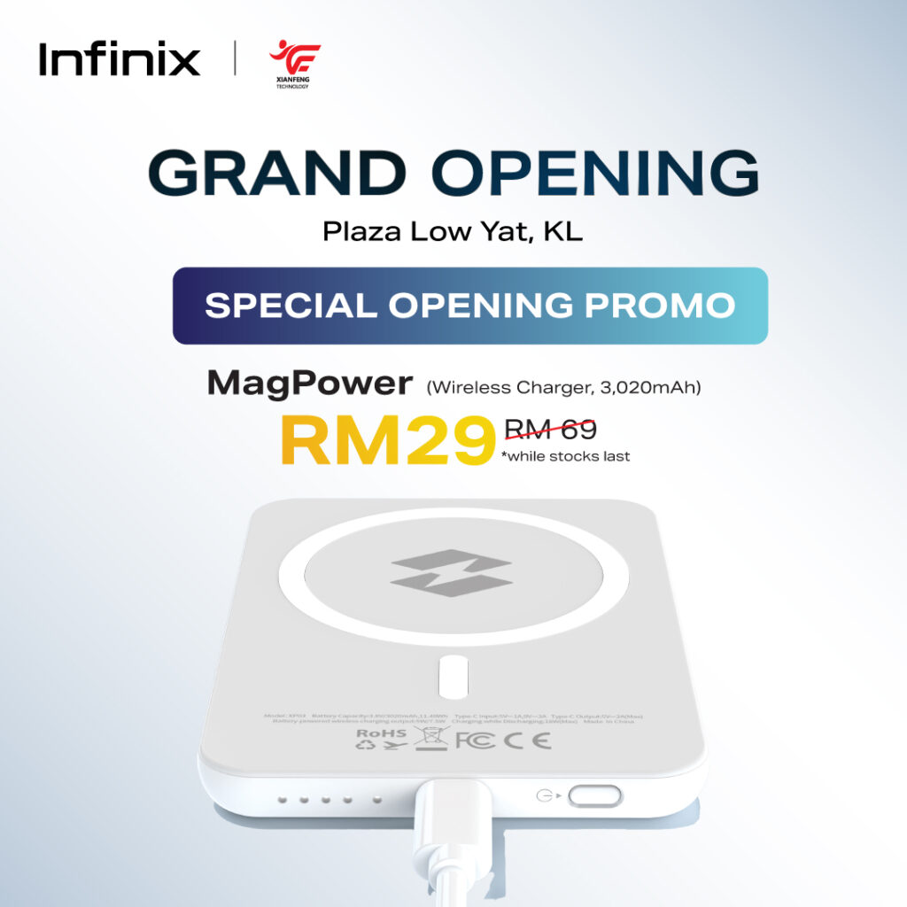 Infinix Debuts Its First Official Store in Malaysia at Plaza Low Yat, Offering Exclusive Launch Promotions