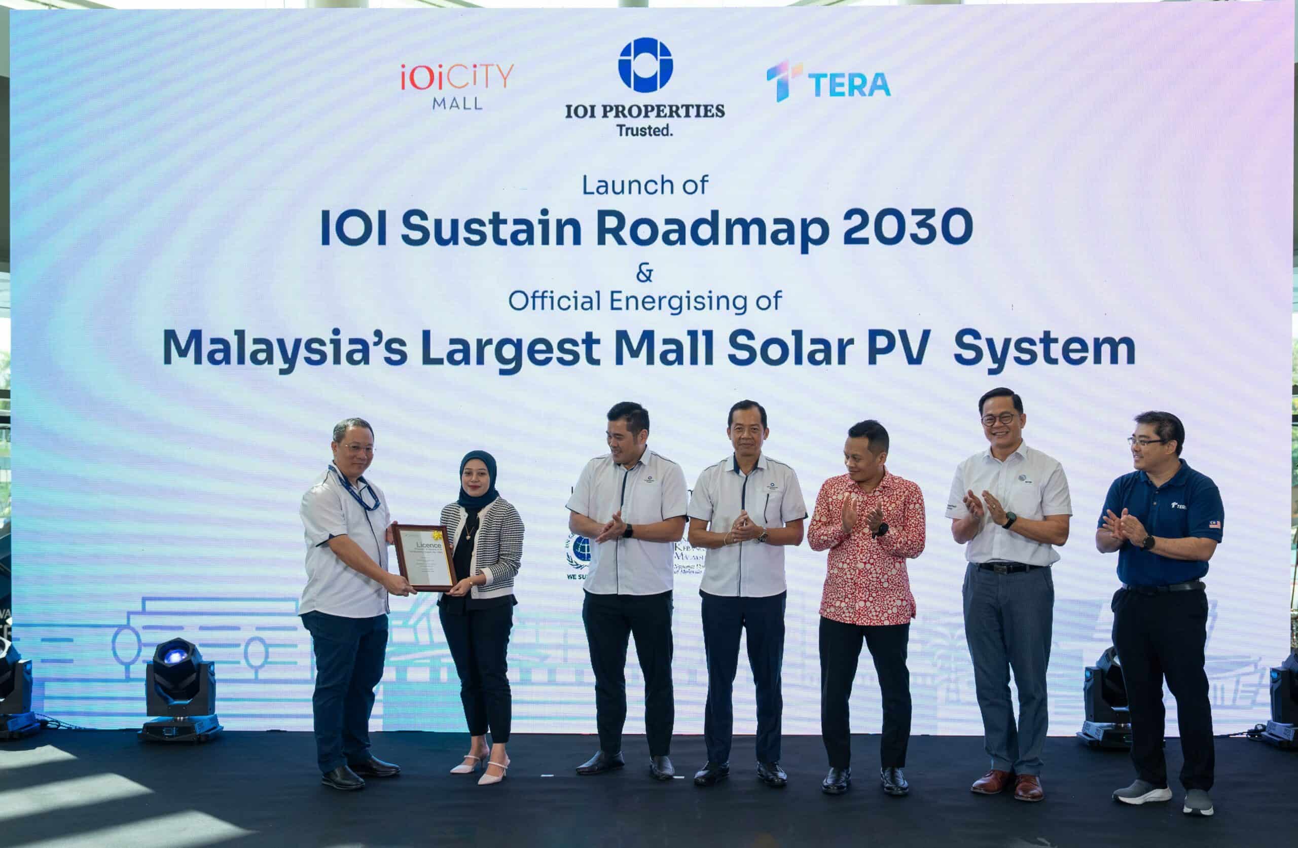 IOI Properties Group lancar Peta Hala Tuju Lestari IOI 2030, Menjana Tenaga Sistem PV Solar Atas Bumbung Pusat Beli-belah Terbesar di Malaysia