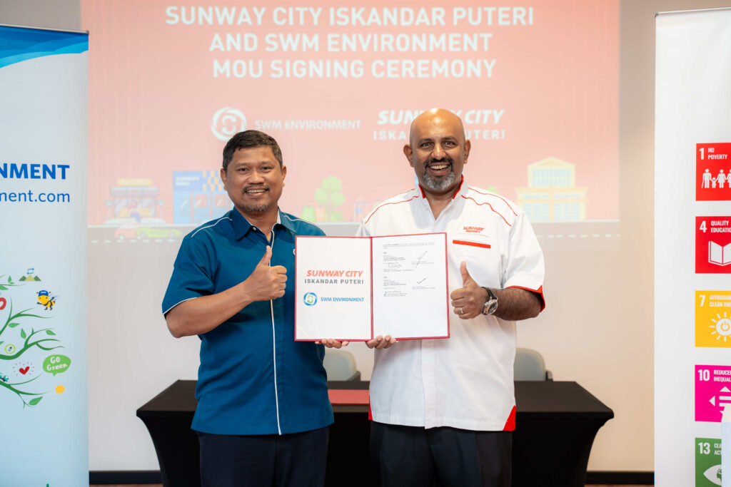 Sunway City Iskandar Puteri Menerajui Pengurusan Sisa Mampan Berasaskan Awan di Johor dengan Kerjasama SWM Environment