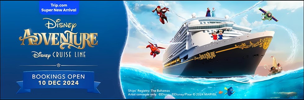 Trip.com to Offer Seamless Booking Journey for Disney Adventure Cruises