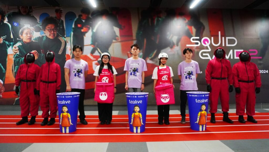 foodpanda and Tealive Takes Over KL to Celebrate the Release of Squid Game Season 2