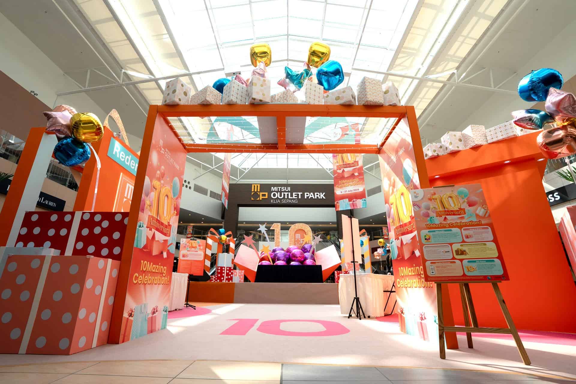 Mitsui Outlet Park KLIA Sepang Meraikan Ulang Tahun Ke-10 Dengan Bergaya