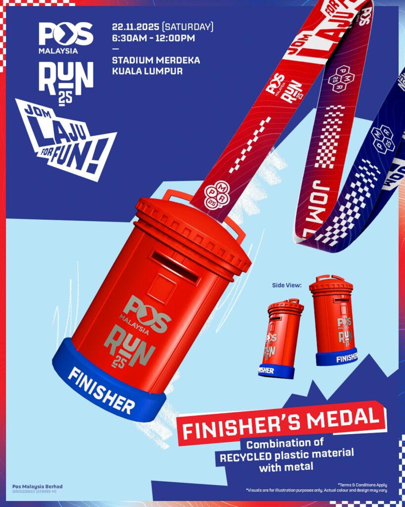 A poster for the finisher's medal.