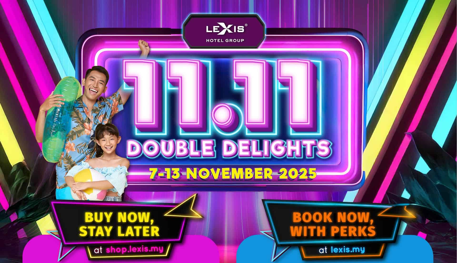 Double The Joy This 11.11: Lexis Hotels & Resorts Unveils “Double Delights” Hotel Deals from RM301 Nett with Added Perks